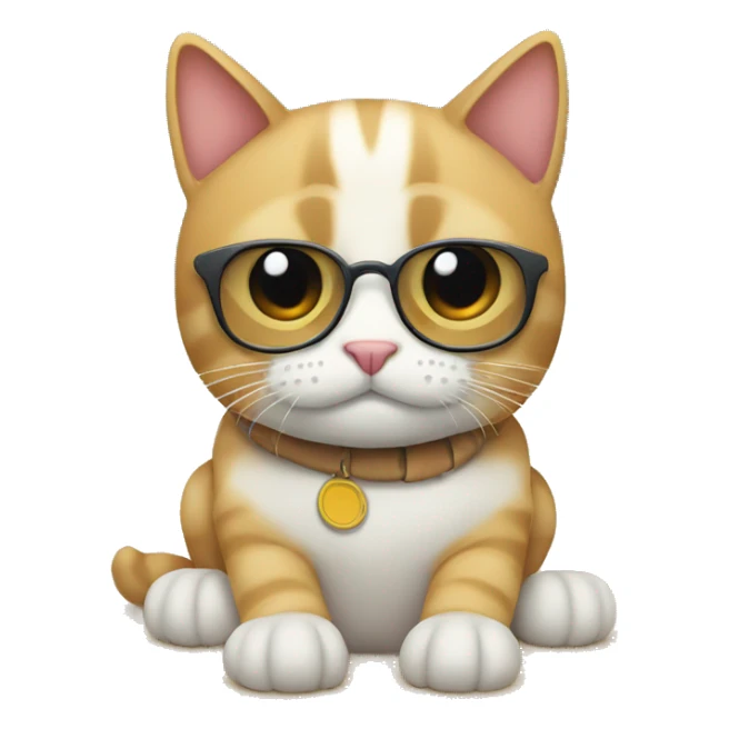 busy but chill cat hanging at the beach sticker