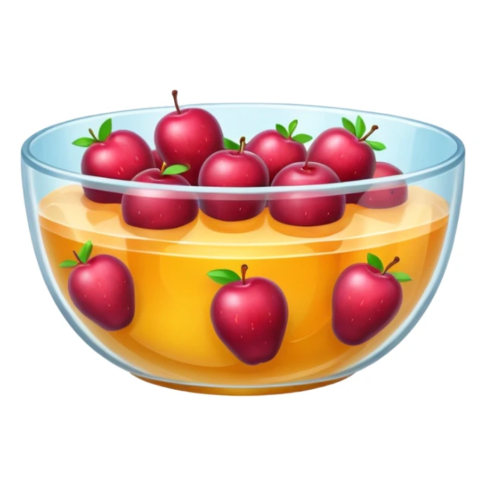 bowl of gelatin, simple, clear sticker