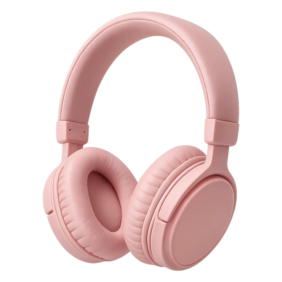 pink headphones, no background sticker