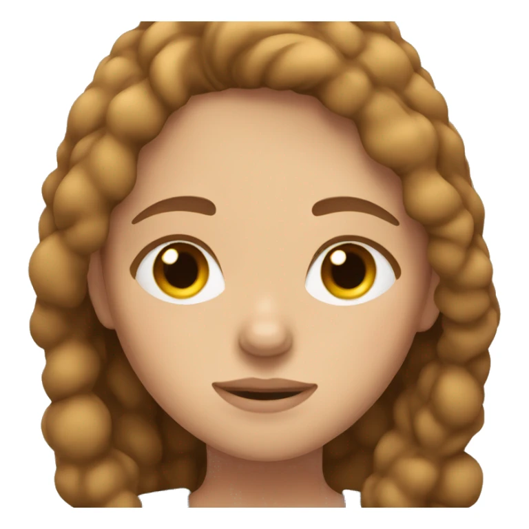 Light brown hair girl with freckles sleeping sticker