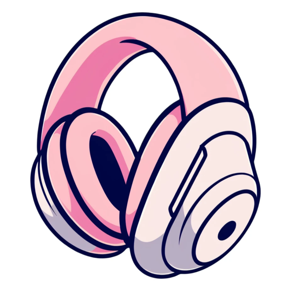 pink airpods max headphones sticker