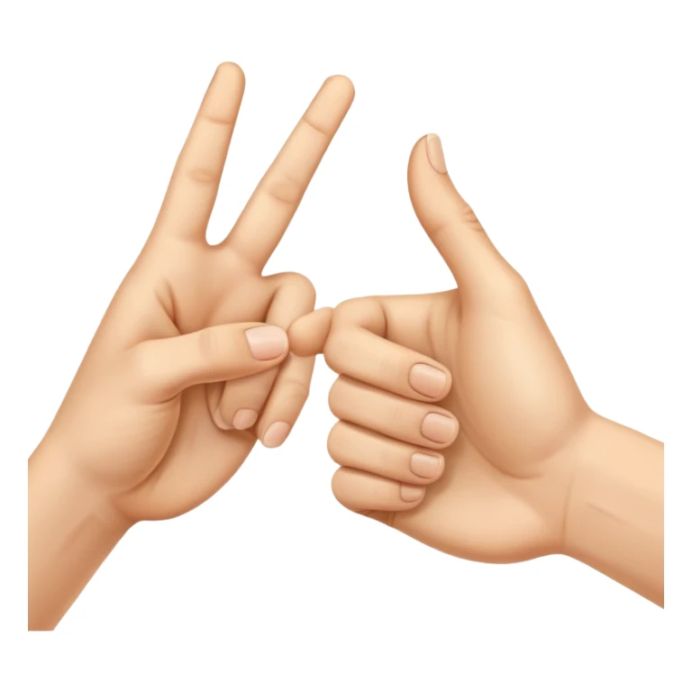 Uma mão apontando com o dedo indicador pra palma de outra mão  sticker