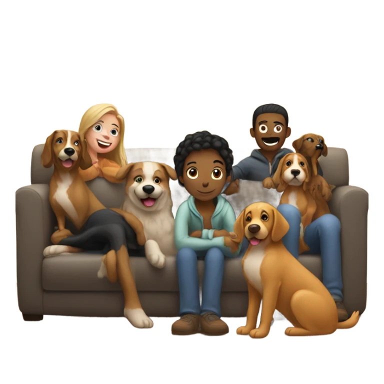 sitting on couch with dogs in front of fire in fireplace sticker