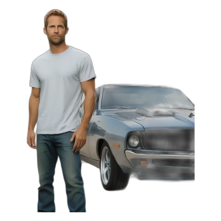 voiture fast and furious paul walker sticker