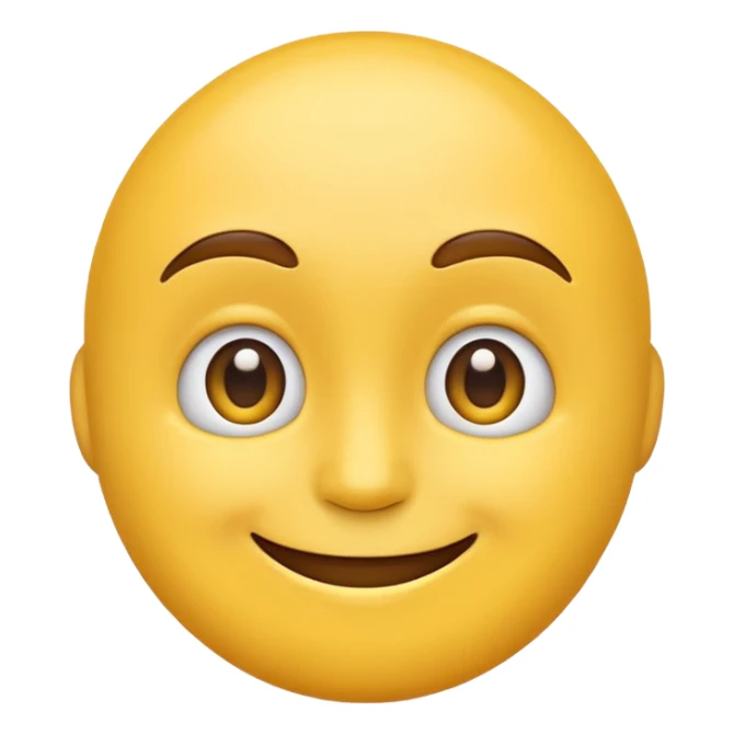 Classic emoji face looking to the side sticker