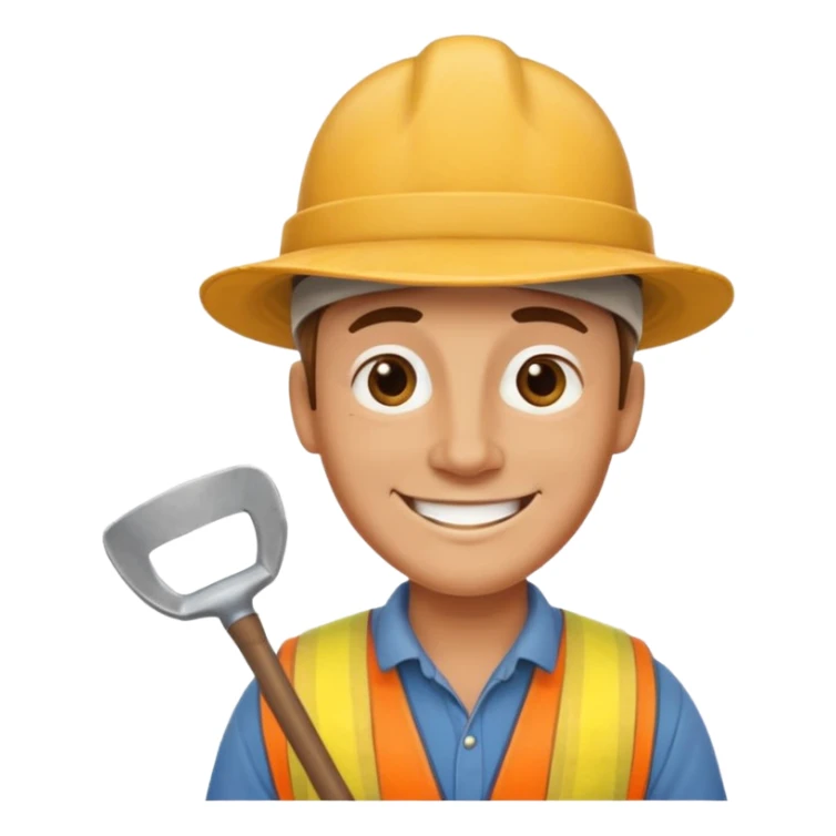 Field Digger with Shovel from Archaeology Team sticker