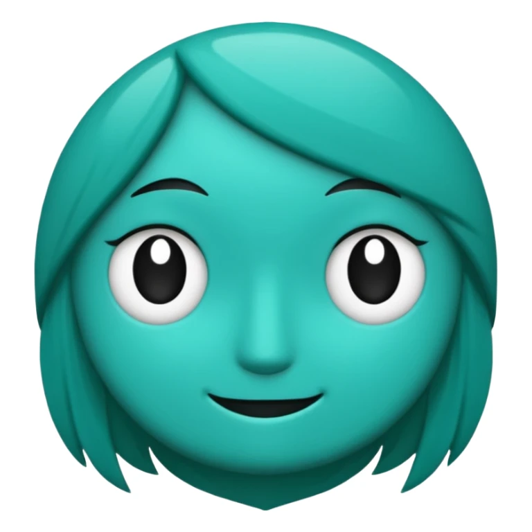 teal green with black, management logo transparent background sticker