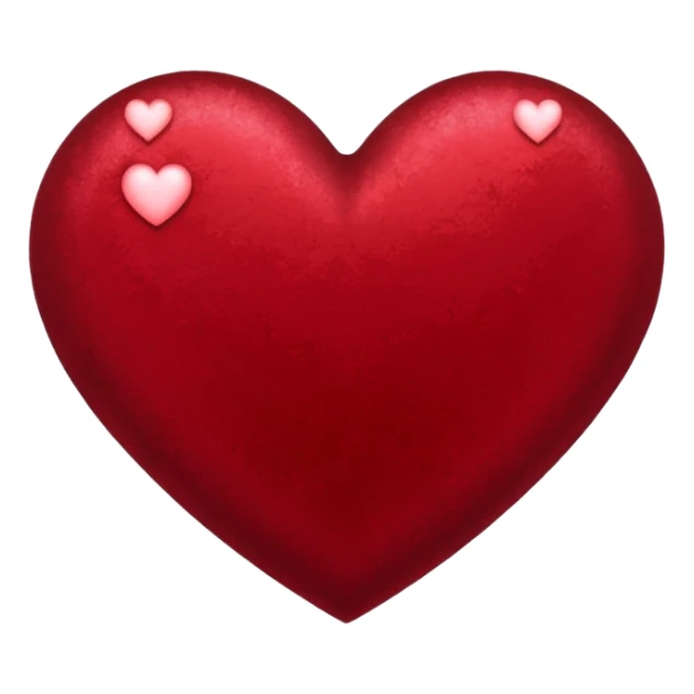 heart with velvet shimmer sticker