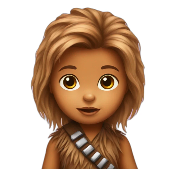 Baby Chewbacca girl sticker