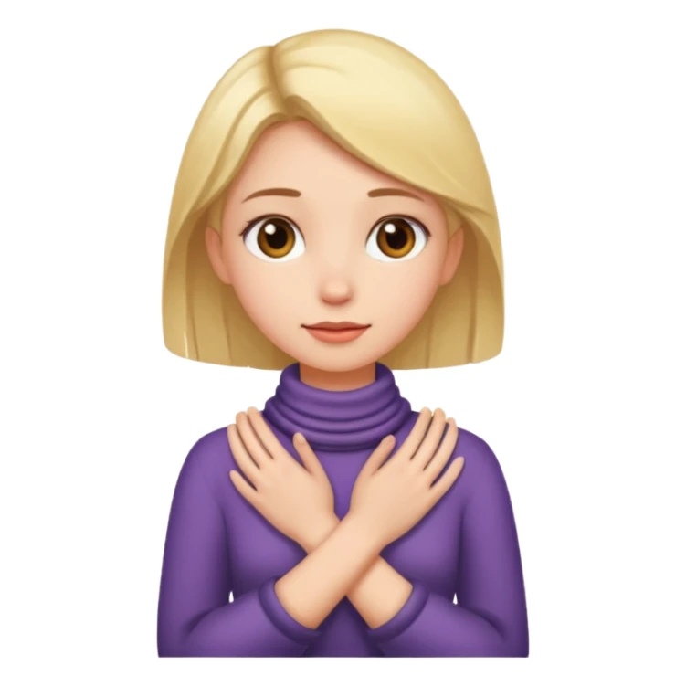 girl with hands around neck sticker