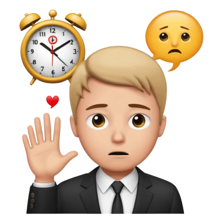 new emoji BRB meeting time emoji sticker
