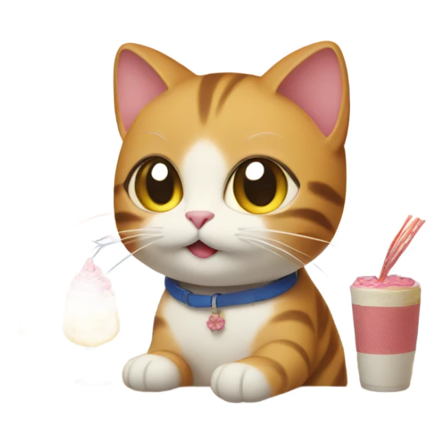 cat on birthday vacation in japan sticker