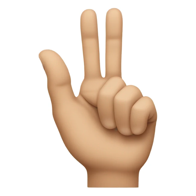 Hand with index finger raised sticker