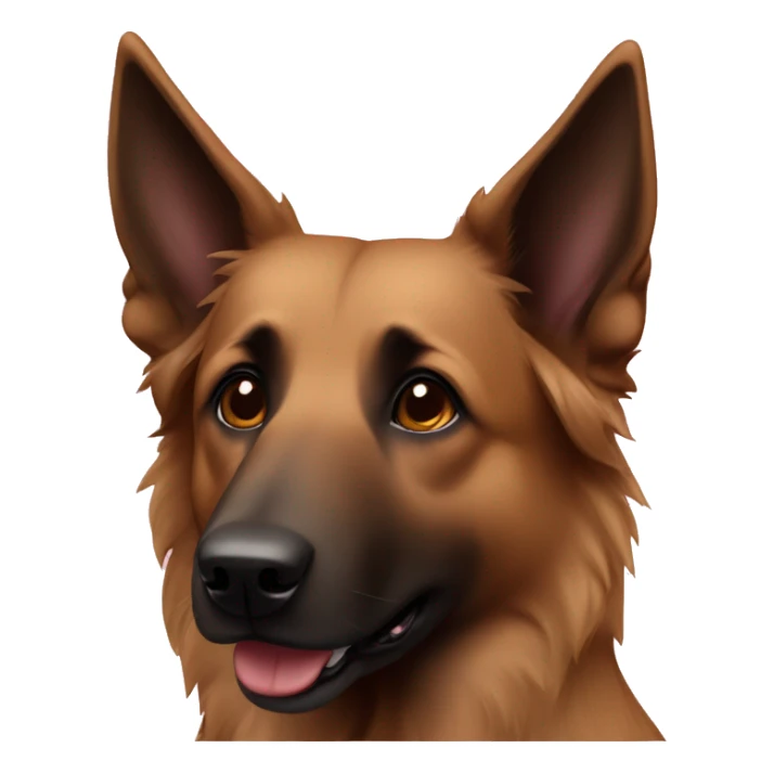 A female brown Belgian Shepherd Dog sticker