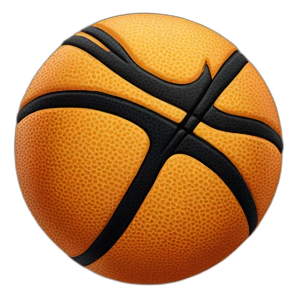 Basketball ball with a sponje Bob on it sticker