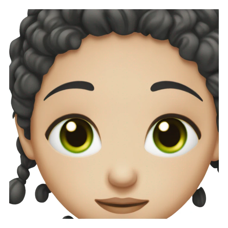 Pregnant white women with black hair and green eyes  sticker