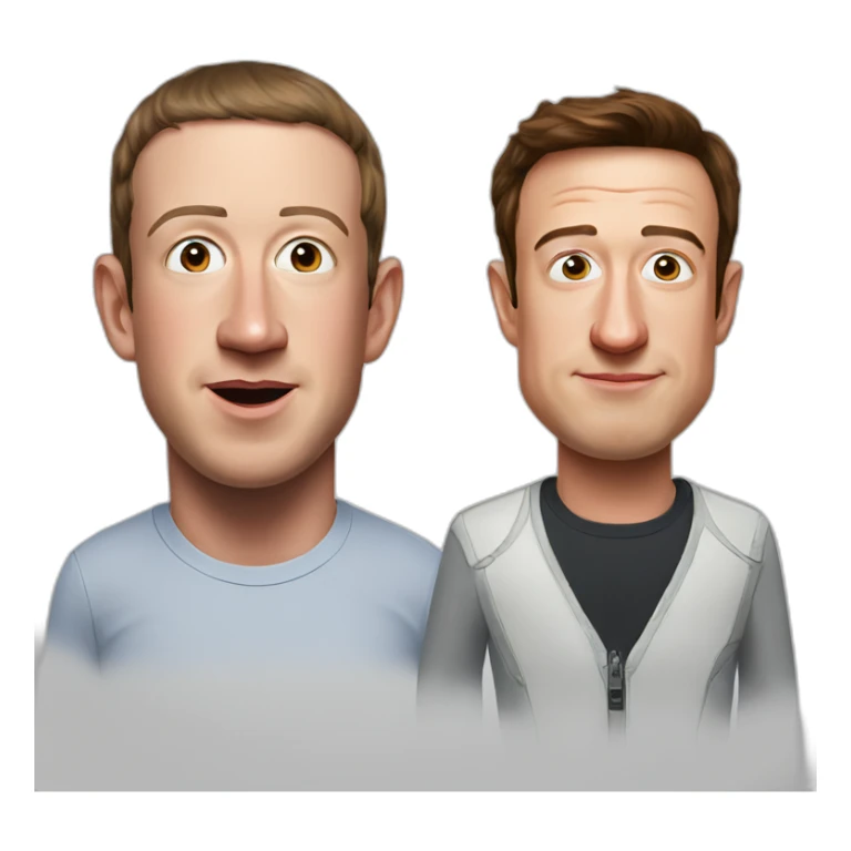 Mark Zuckerberg vs Elon Musk sticker
