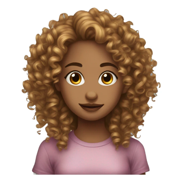  Kalogeras sister curly hair pretty girl  sticker