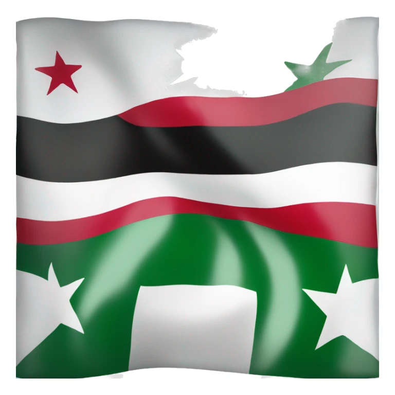 Independent Syria flag with 3 stars sticker