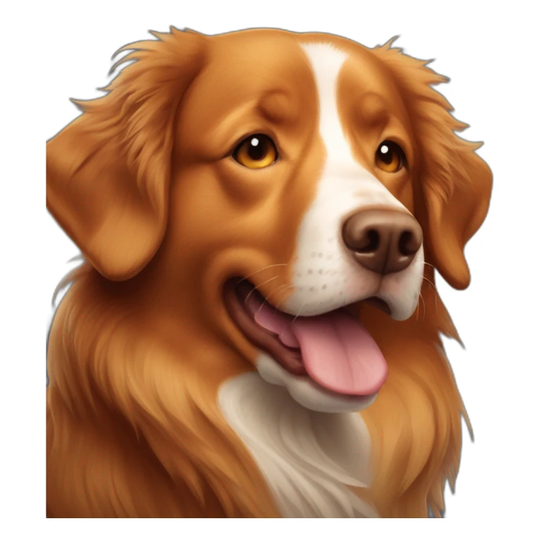 sad nova scotia duck tolling retriever crying sticker