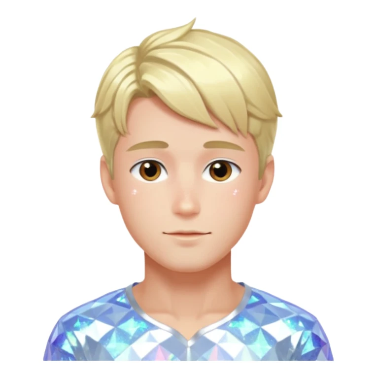 Norwegian handsome romantic shoujo anime man beautiful sparkly shiny aesthetic  sticker