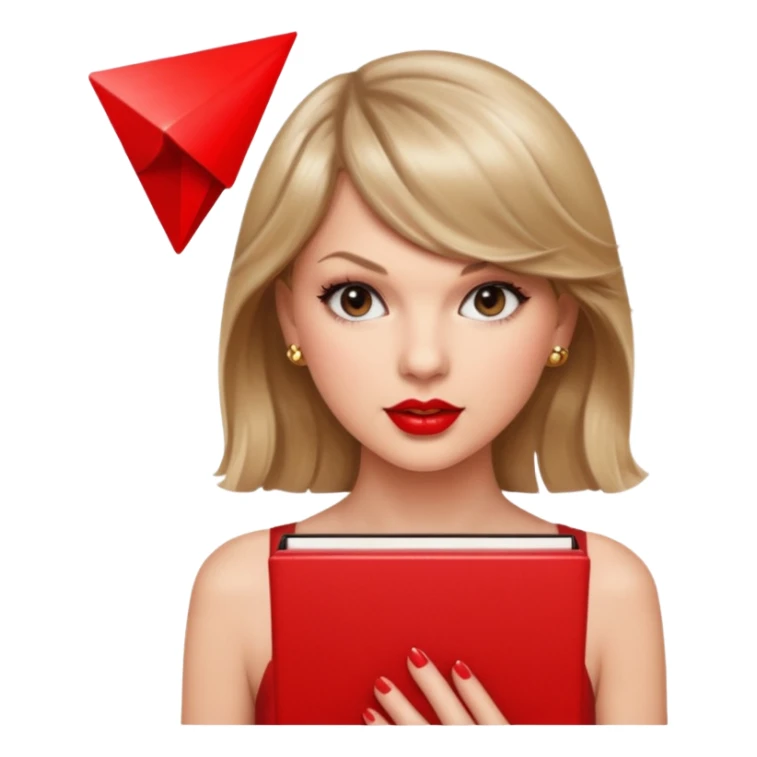 Glitter background with red album Taylor Swift sticker