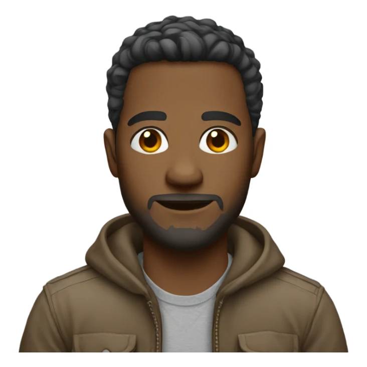 casual style male portrait sticker