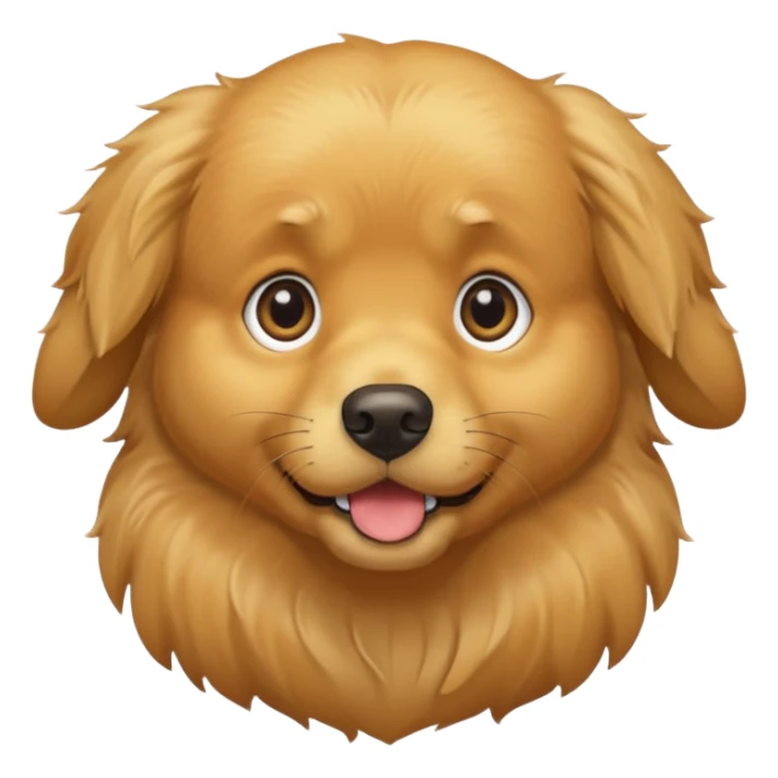 I want an emoji of a goldenretriever who is scared sticker