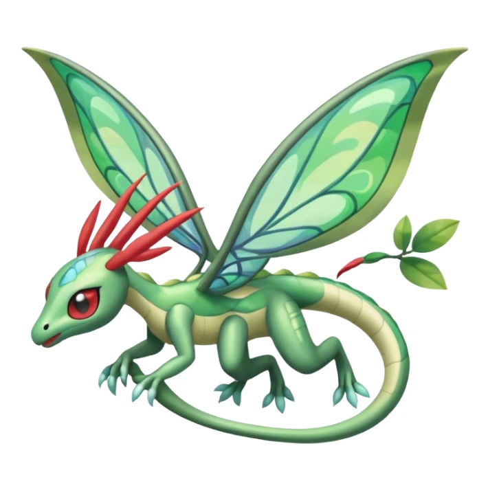 Iridescent Meloetta-Flygon-Pokémon-Fakémon-creature sticker