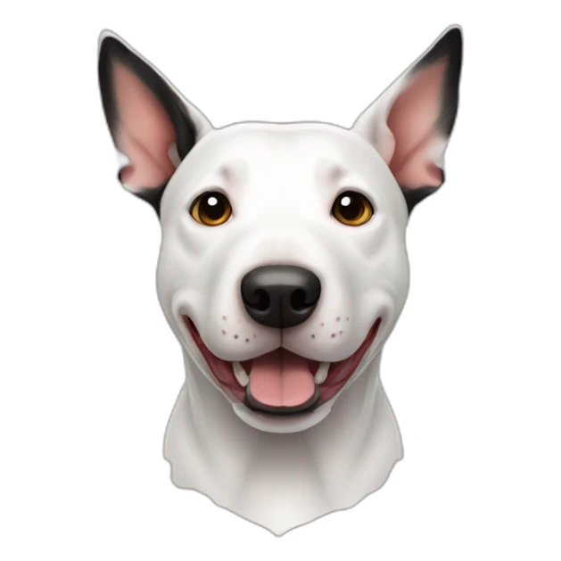Atador bull terrier negro sticker