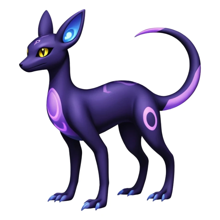 Salazzle-Umbreon-Fakémon-hybrid-creature (full body)  sticker