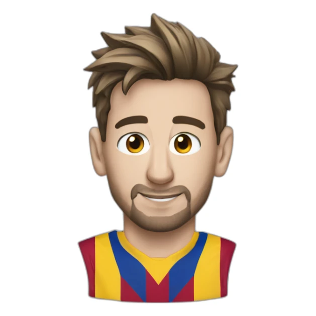 Messi wearing reyal madred T-shirt sticker