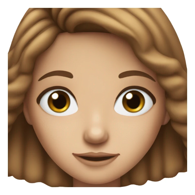 Brunette girl with freckles and blue eyes  sticker