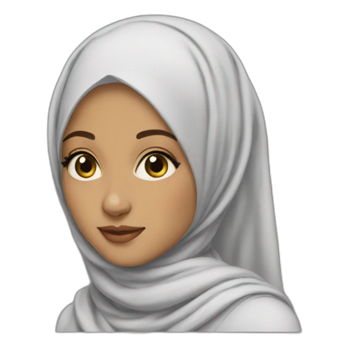 The most beautiful hijabi girl  sticker