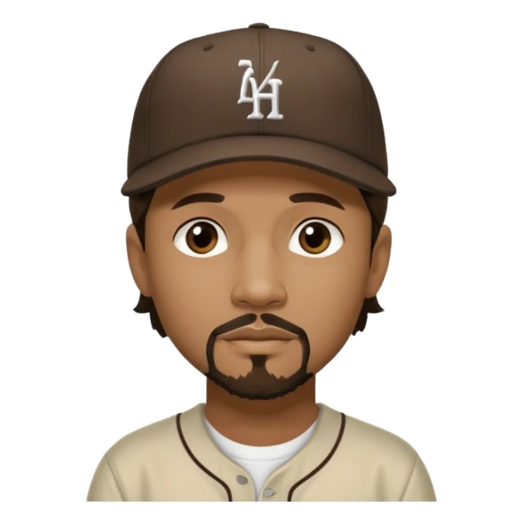 Wish Bone of bone thugs-n-harmony with dark brown hair sticker