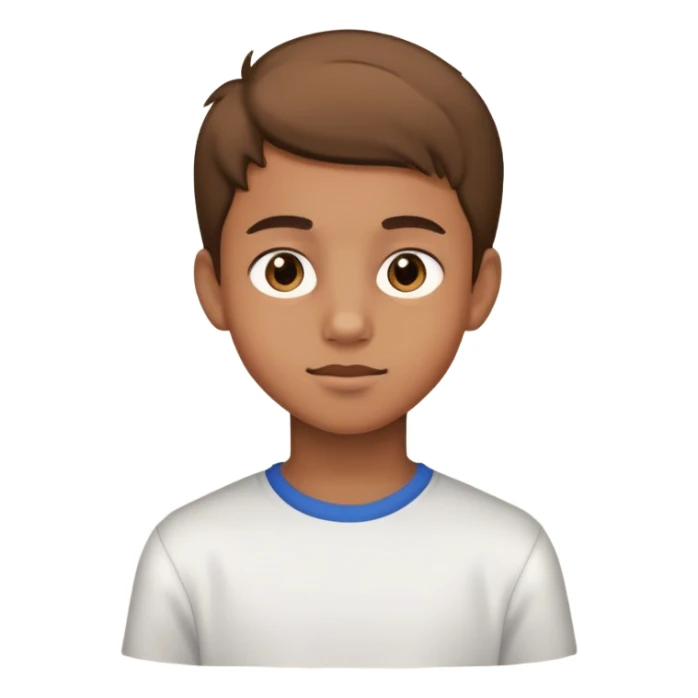 Niño Adolescente de piel morena clara  sticker