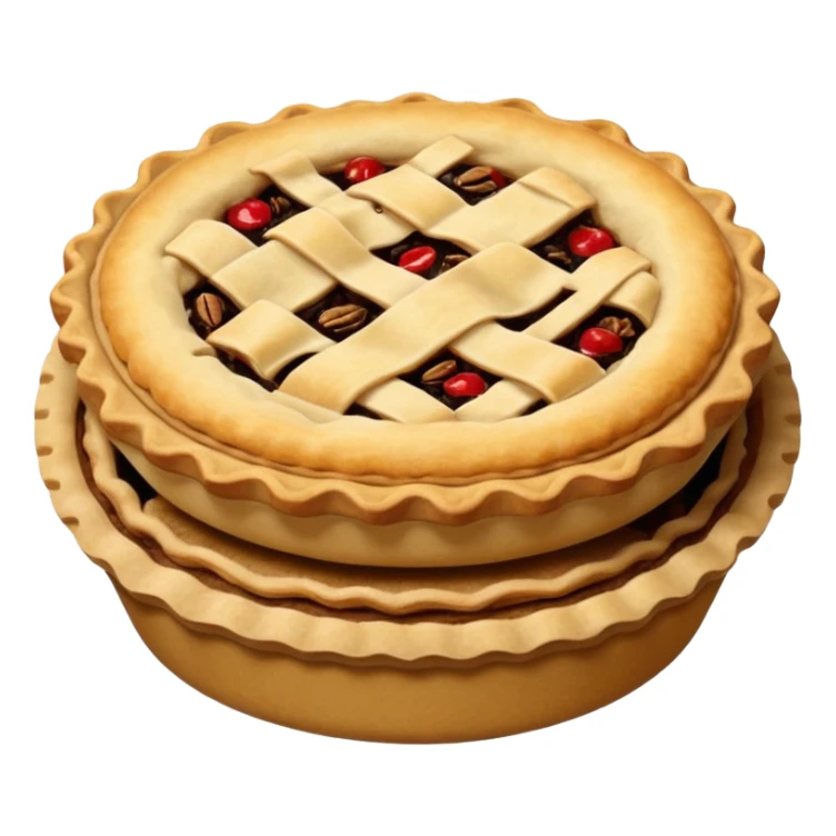 create a pie emoji, similar to a mince pie sticker