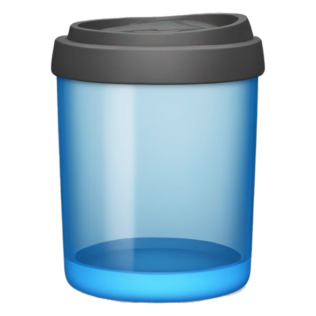 Plain Blue Stanley tumbler with a handle and no face against a plain transparent background and nothing else  sticker