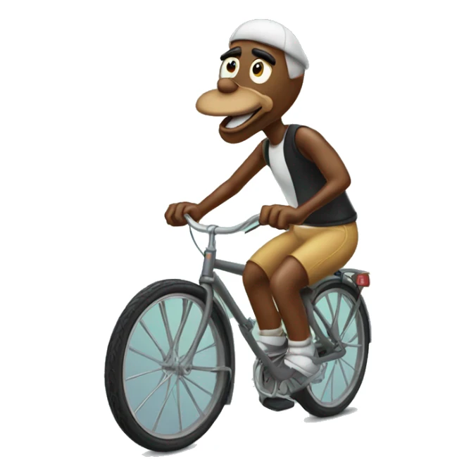 Looney toon on bicycle sticker