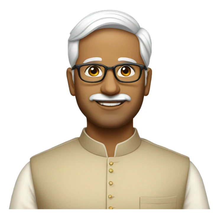 An Indian politician handsome wearing a kurta pajama sticker