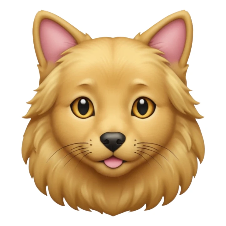 Black cat and golden retrever sticker