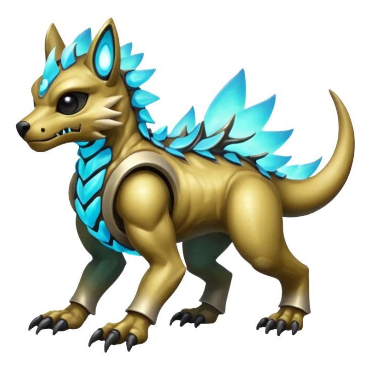 Wickerbeast-Protogen-Primagen-Gremz-Grem2-fusion-animal-hybrid-creature, full body  sticker