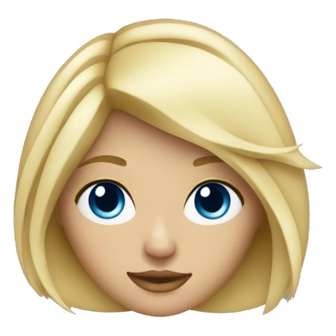 Blonde nightclub girl with blue eyes sticker