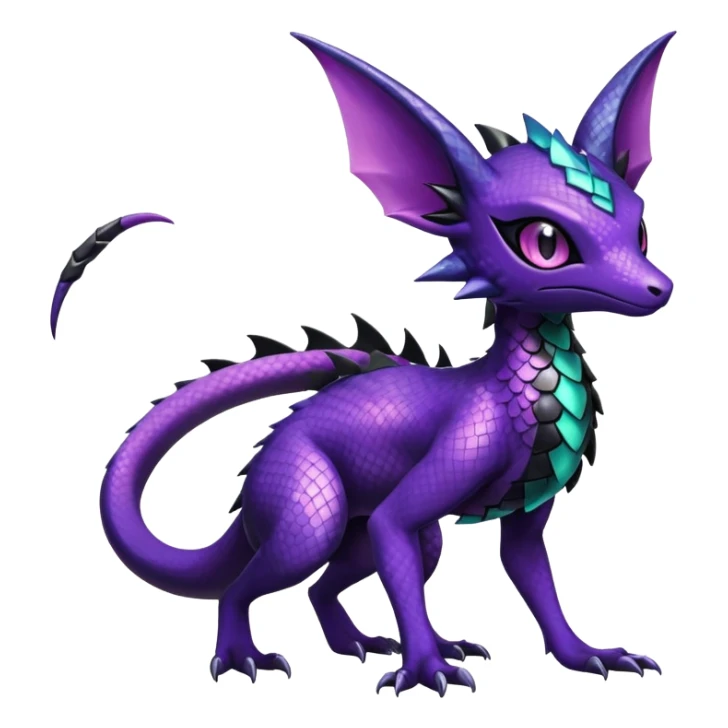 Shiny Salandit-Noivern-Espeon-Hybrid (Full body) sticker