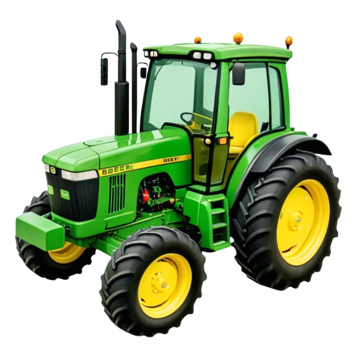 Tractor - John Deere 5055E (Model Year: 2021) (Iconic colour: Green with yellow) sticker