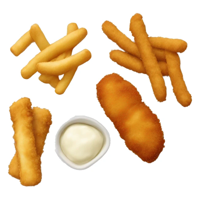 Plate with mozzarella sticks, sliders, and chicken tenders on it  sticker