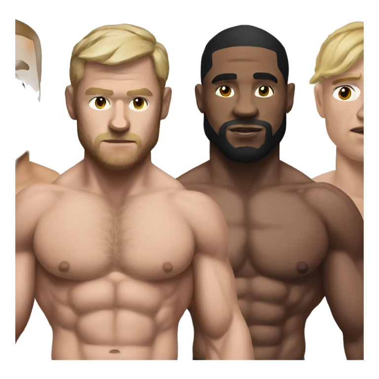 Life like ufc fighter with big muscles  sticker