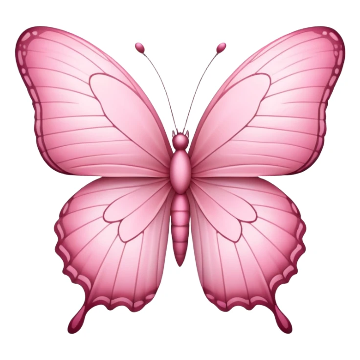 baby pink butterfly sticker