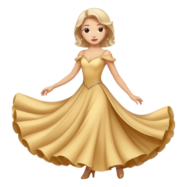 sports ballroom dancing girl sticker