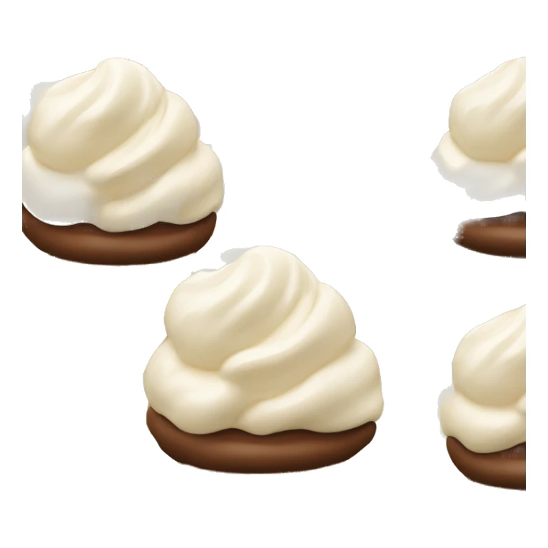 Chocolate and vanillla ice cream swirl sticker